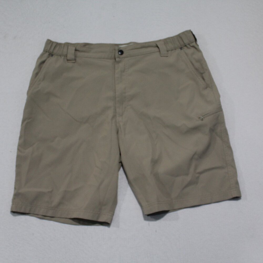 Wrangler Authentic Men Tan Hybrid Shorts Casual Size Size 40